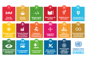 Tableau des objectifs de développement durable